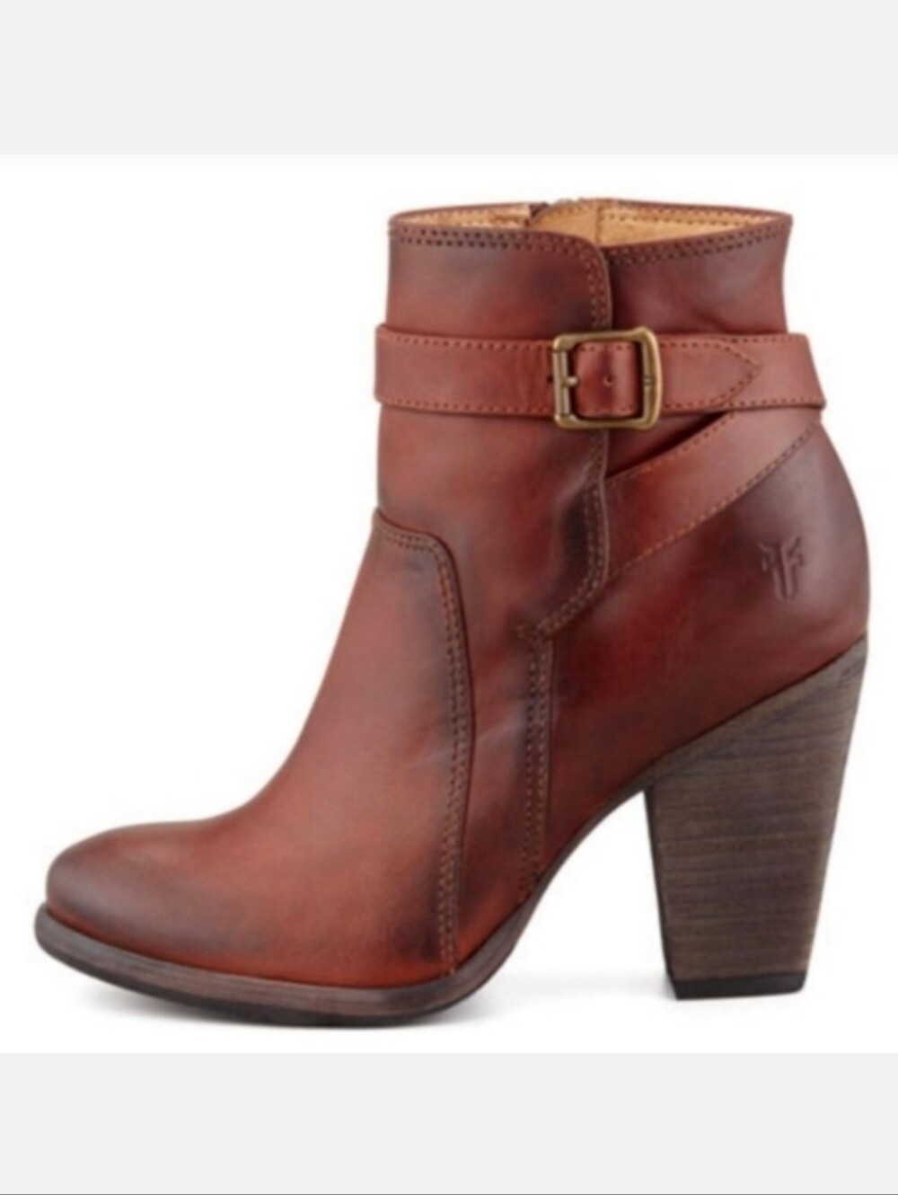 Frye Patty Riding Boots In Cognac Leather Size 7.5 Cowgirl Festival